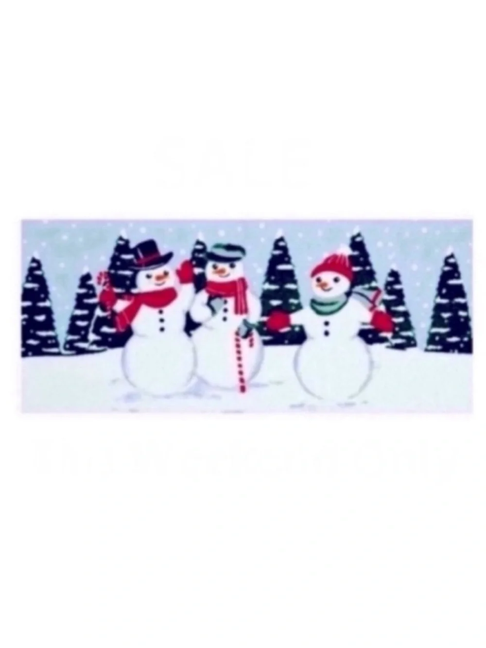 New St. Nicholas Square Snowman Rug